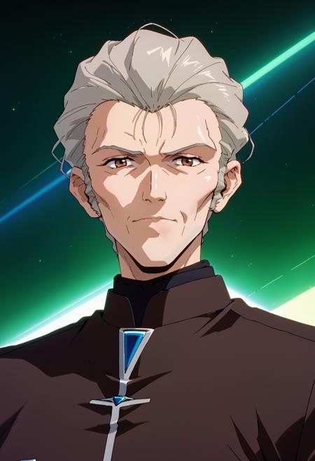 Kōzō Fuyutsuki (冬月コウゾウ), Gendo Ikari's right hand man, Neon Genesis Evangelion (新世紀エヴァンゲリオン), LoRA, PonyXL v1.0