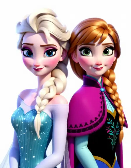 Frozen anna elsa -Dall-E 3
