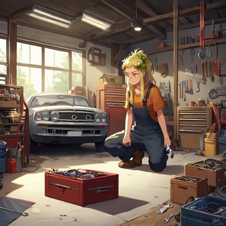 G4rage Indoors, wrench, motor vehicle, garage, workshop