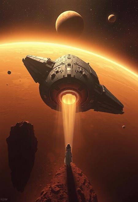 NSFW, art by Eleanor Vere Boyle and Andreas Untersberger, hantu ulat sutera
adaptive and halcyon atmosphere with dispersion, refined details, mars, space ship, 1 girl,
(brown and ivory dark black colors:0.1),  (center composition, symmetry:0.1), style by nty