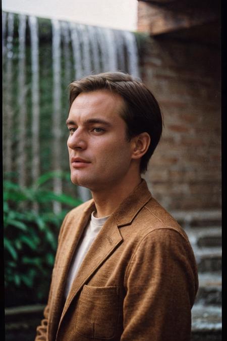 analog film photo solo, tstyle, realistic, ((vintage photo)), (((man:1.5), (male:1.5), person, 1boy, caucasian man)), (((frustrated):1.2)), (((brown suit:1.3))), ((waterfall)), ((dynamic poses)), high detailed, (cinematic shot:1.3), PA7_Human-Likeness, (PA7_Photo:1.2), 8k, clear facial features, pastel themed colorgrade, in style of László Moholy-Nagy, <lora:PAseer-SD15-LCM Quick:1> <lora:picxer_real:.5> <lora:ReaLora:.2> skin <lora:TStyle_-_Photography_Style:.4> <lora:[UK]_-_David_McCallum:1> davidmccallum . faded film, desaturated, 35mm photo, grainy, vignette, vintage, Kodachrome, Lomography, stained, highly detailed, found footage