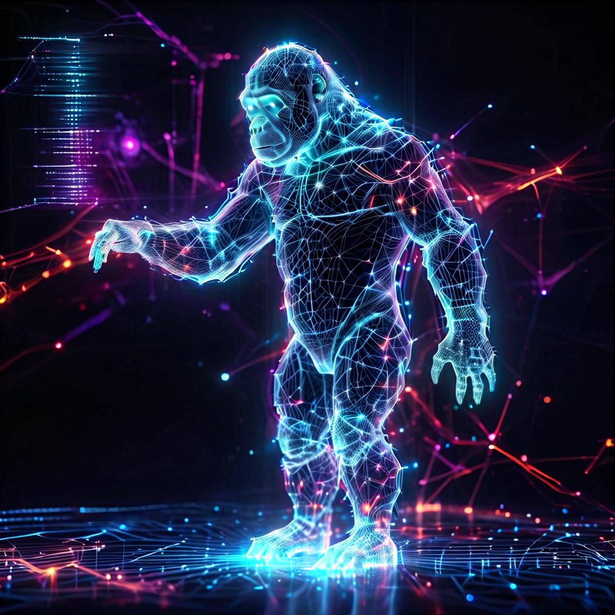 Wireframe Hologram Style XL image by PoetryConnoisseur
