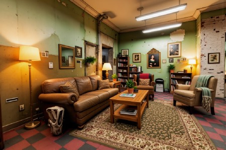 Library-style Living Room v1.0