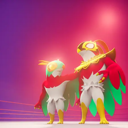 Hawlucha/Mega (3D Reveal Trailer Version)