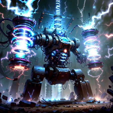 <lora:TeslaPunkAInew:.9> TeslaPunkAI battle mech