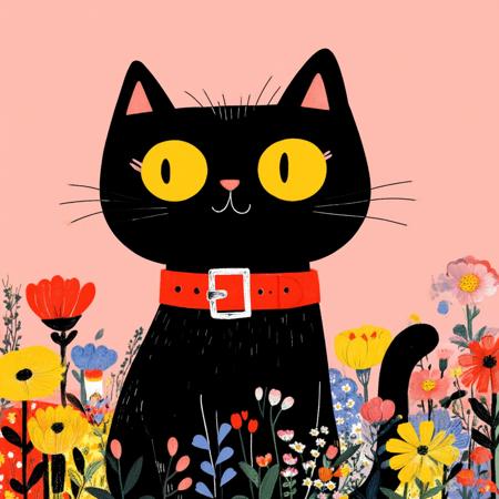 Cozy Pop Folk Illustration Chroma