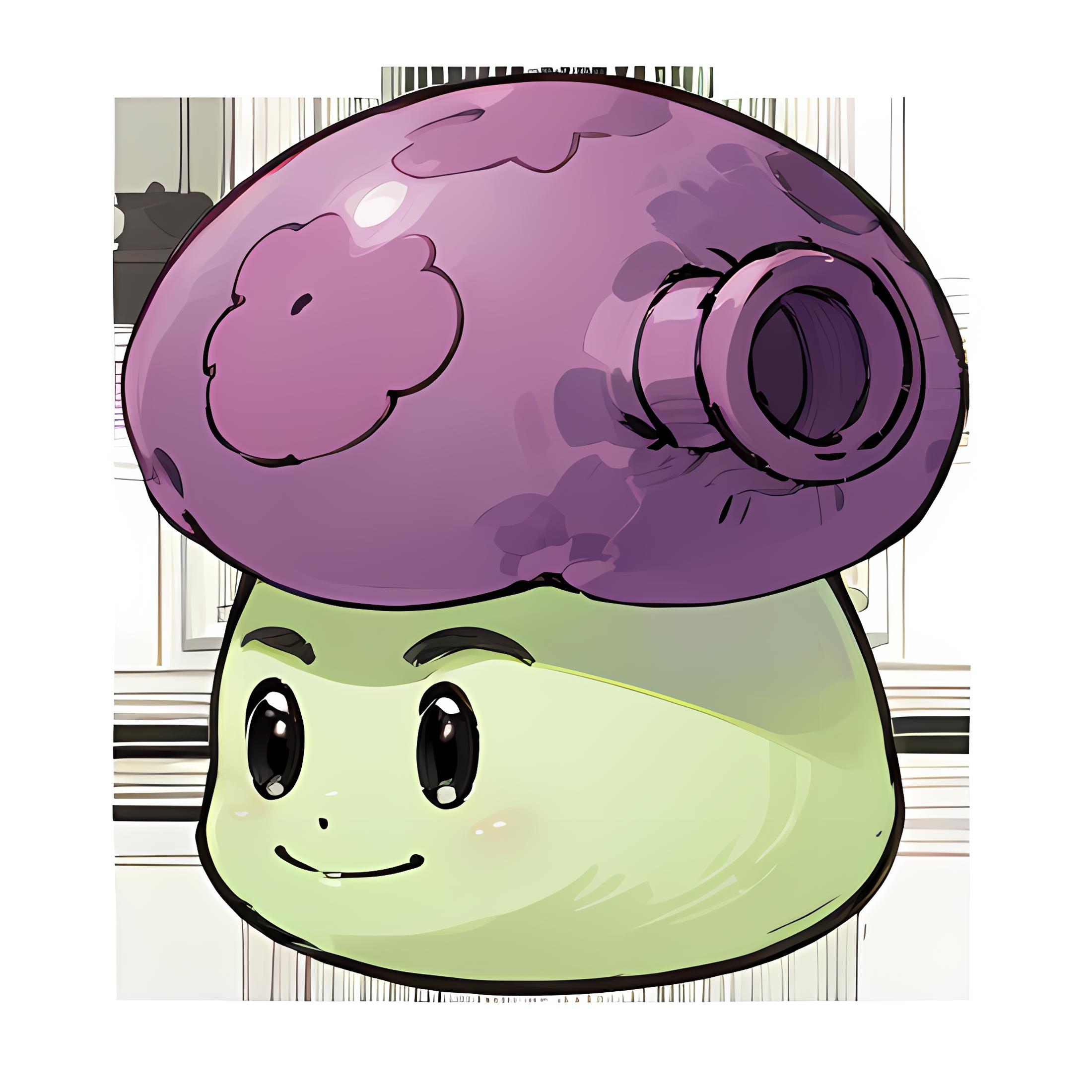 Fume-shroom v1.0 [Plants vs Zombies | PVZ] -by AutoRunMech image by AutoRunMech