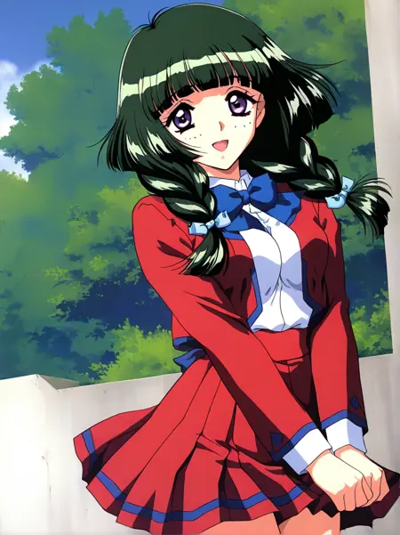 神山みこ (下級生OVA版)  illustrious Kamiyama Miko (kakyuusei OVA)