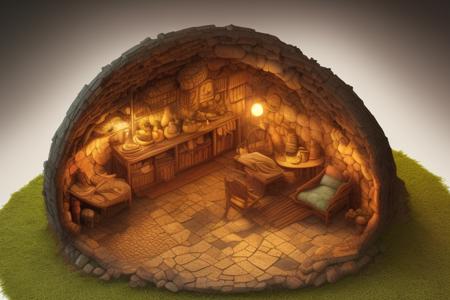 duskametrick15  hobbit house lord of the rings incredibly detailed background bokeh rim lighting duskametrick15