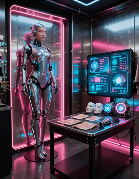 cyberpunk boutique illu