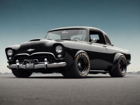 (((low-slung old retro tuned black race zeekars))) at the parking lot, at night city, <lora:zeekars:0.65>