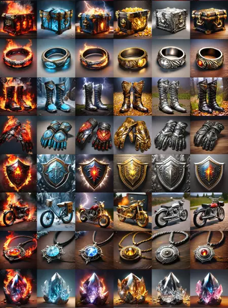 【SDXL】Game Icon | Diablo Style | Dataset