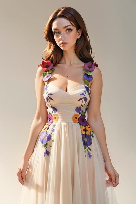 fl0ralw3d, dress, cleavage, floral print dress, short floral print dress, long floral print dress,