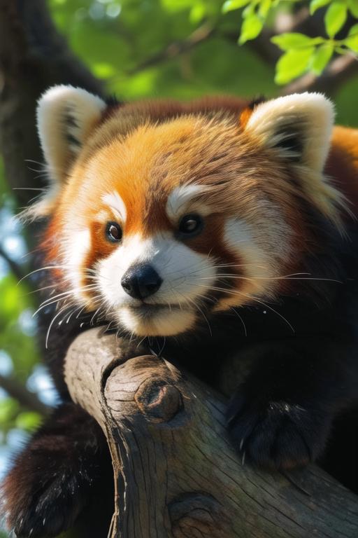 Red Panda, 小熊猫, Ailurus, Real Animal image by Lambent