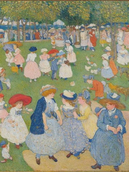 <lyco:MauricePrendergast:1.0> artwork by Maurice Prendergast