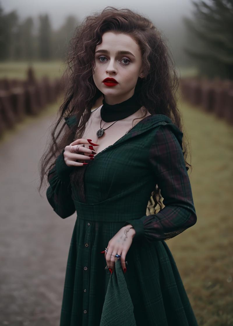 1girl__indoor___looking_at_viewer__outdoors__blurry_background__photorealistic__harry_potter_style__analog_style__long_sleeves__dress__holding__jewelry__standing__necklace__nail_polish__1954413121.png