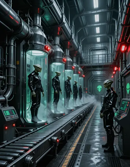 dark sci-fi factory illu