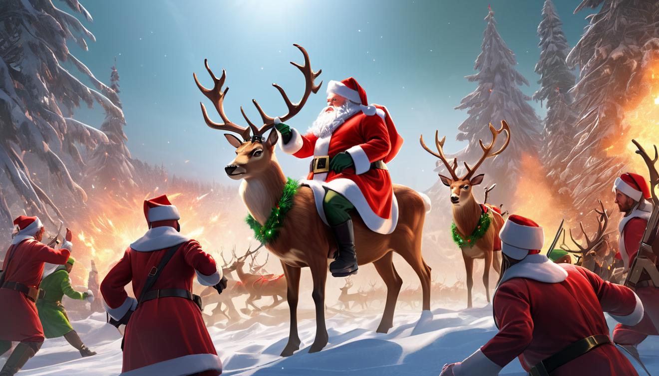 Green vs. Red vs. Blue vs. Yellow | Santas, Reindeer, Elves, & Mercenaries [Christmas|Xmas Contest]