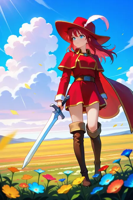 Final Fantasy Red_mage(赤魔道士)Costume Illustrious