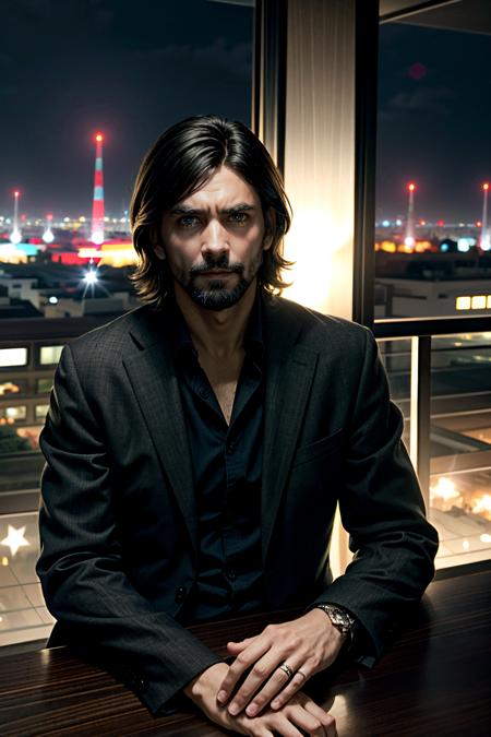 ((masterpiece, best quality))
<lora:add_detail:0.8>
<lora:AWAlan:0.8>
AWAlan, 1boy, solo, facial hair, black hair, at a high-end rooftop bar, sipping a martini while gazing at the stunning city skyline at night