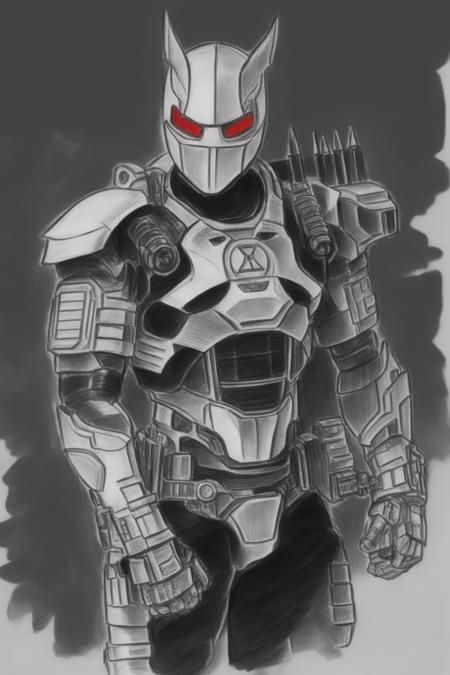 <lora:SKETCHY_JBX:1.4> SKETCHY_JBX a pencil sketch of a cyborg ninja