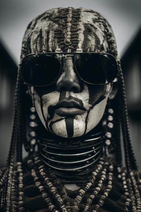 rz88m4c4bre , a closeup of a sinister  house , Giger , night, symmetrical,  unsplash  annotation
a close up of a person wearing sunglasses, an Asian hairstareee, featured on behance, op art, japan dressed as an mecha samurai, tonalism illustration with flash, suto cilia and bollywood sarangi, african, elegant bow fining