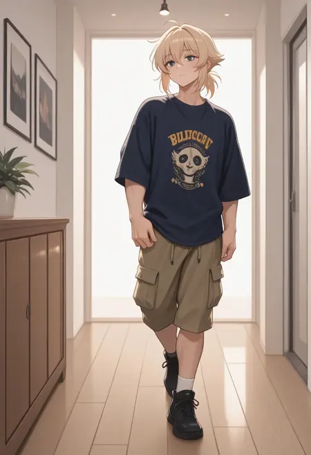 Blouson and Cargo shorts