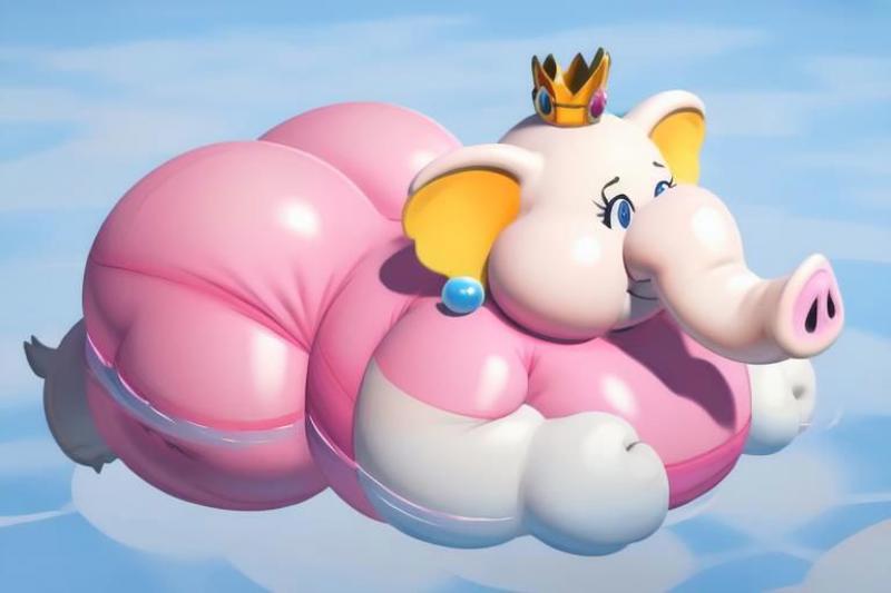 Princess Elephant Peach image by bonetrawler