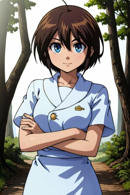 mie, 1girl, short hair, blue eyes, brown hair mie, 1girl, short hair, blue eyes, brown hair, short sleeves, puffy sleeves, apron, puffy short sleeves, waitress, smile mie, 1girl, blush, open mouth, blue eyes, large breasts, brown hair, shirt, hat, nipples, open clothes, open shirt, breasts out mie, 1girl, blush, short hair, skirt, brown hair, nipples, green eyes, tears, cum, clothes lift, huge breasts, apron, no panties, skirt lift, cum on breasts
