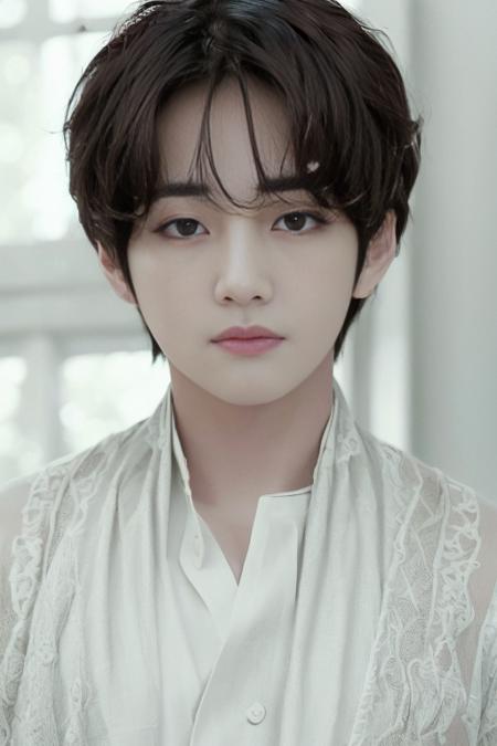 (1boy), (best quality), (masterpiece), (high resolution), (intricate details), (photorealistic), (cinematic light) <lora:kboys:0.8>
solo, black hair, portrait, male focus, 1boy, looking at viewer, shirt, realistic, black eyes, white shirt, simple background, closed mouth, brown background, short hair, lips