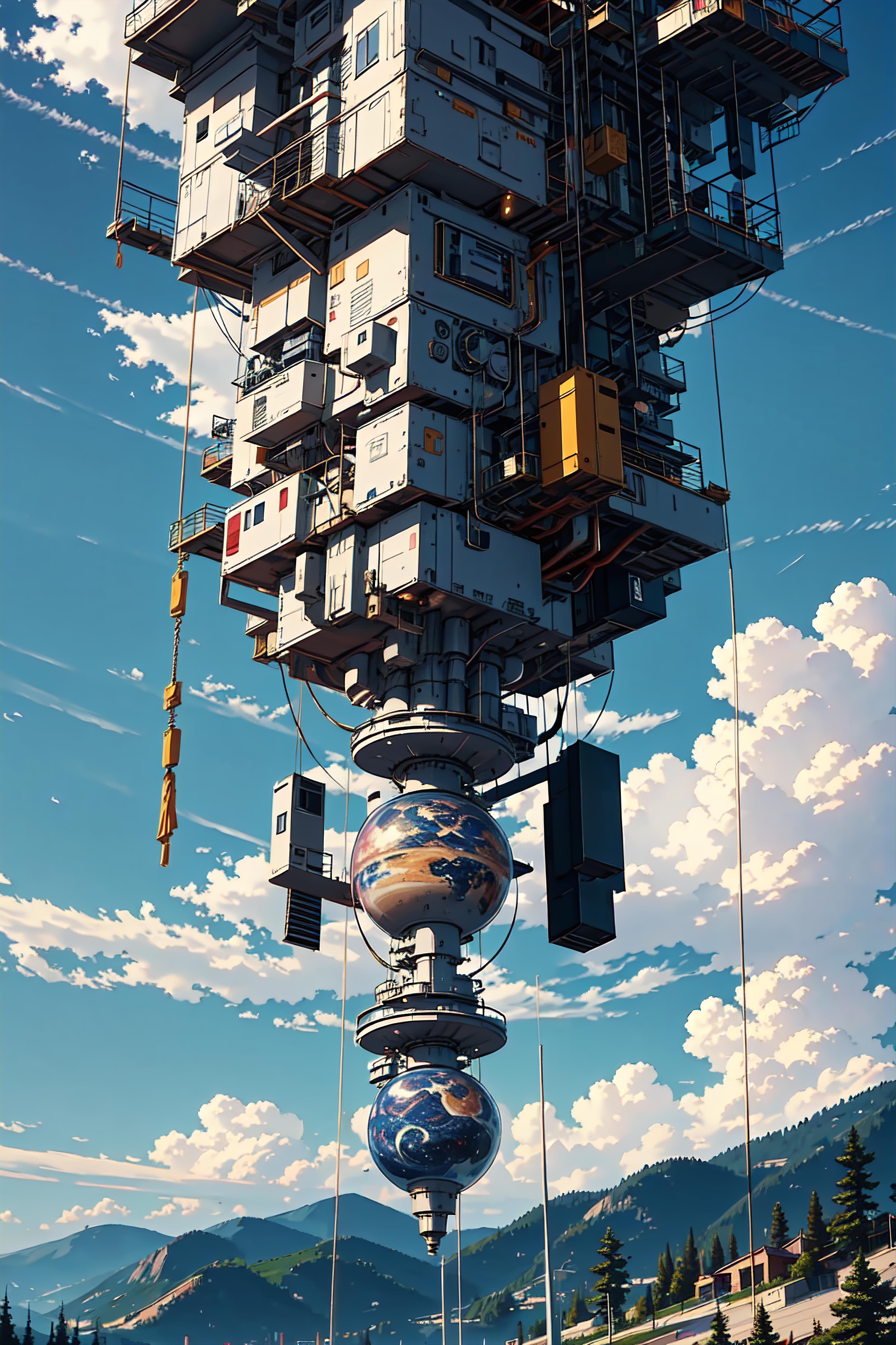 Floating architecture/Floating buildings/Suspended city/empty island/Mega buildings 浮空建筑 image by Mr2Sexy