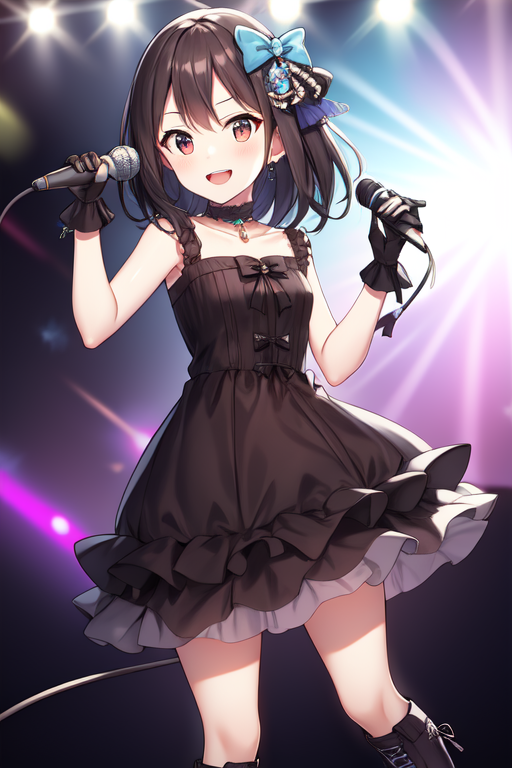 Black Gothic Dress (from the Idolm@ster) image by MassBrainImpact