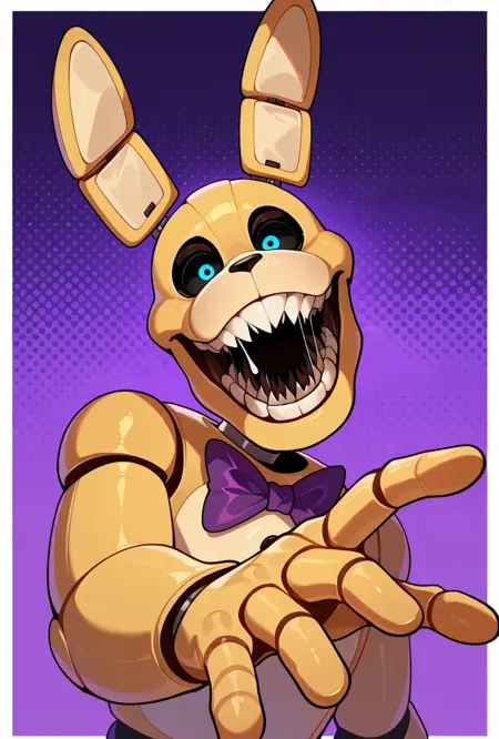 Spring Bonnie / Pit Bonnie  --  FNAF / Five Nights at Freddy's   illust