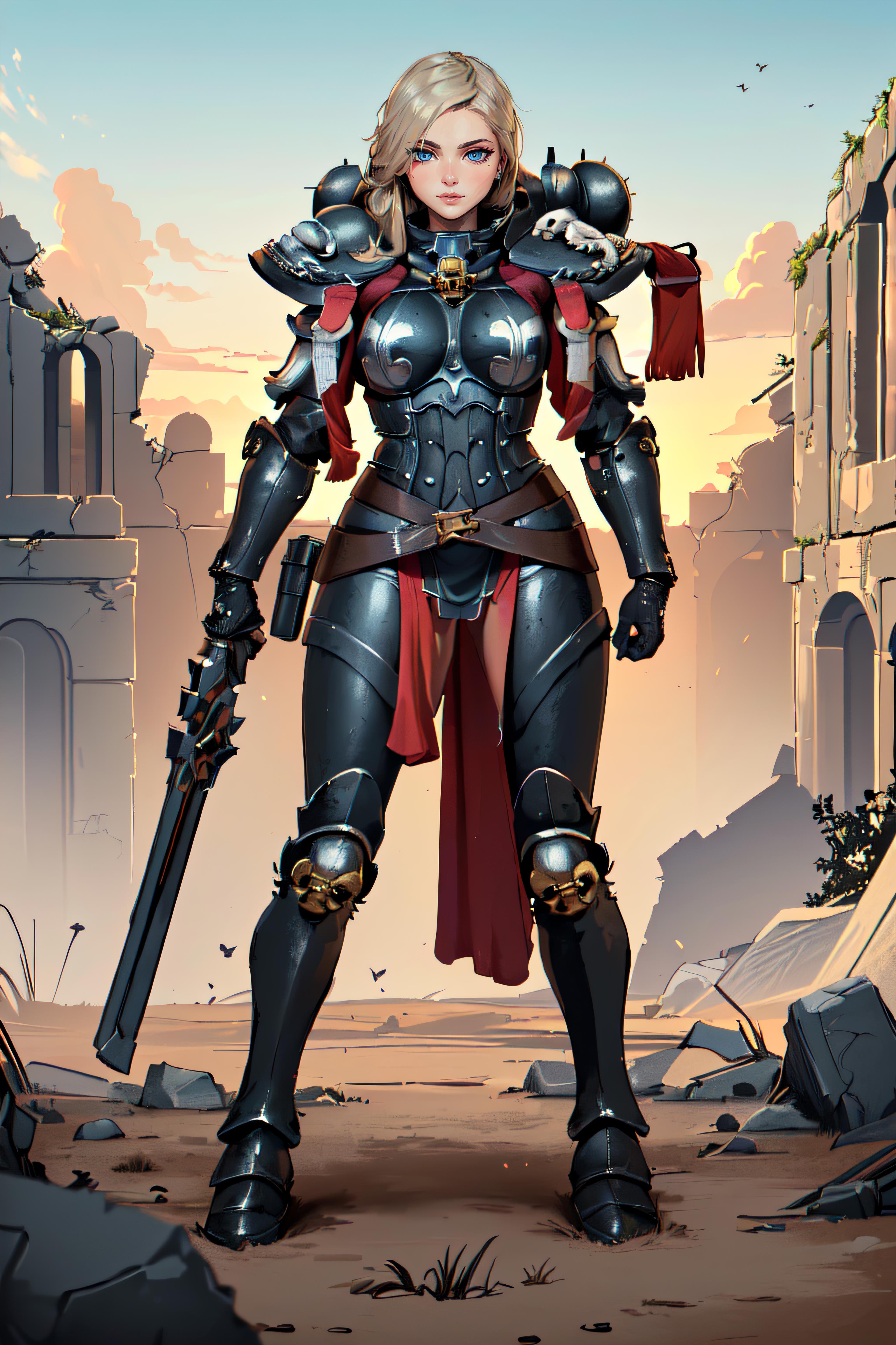 Warhammer 40K Adepta Sororitas Sister of Battle armor - by EDG image by betweenspectrums