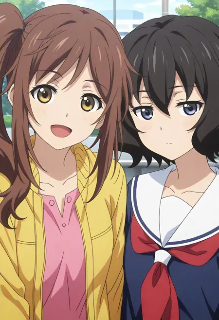 水嶋 清衣 ＆ 橋本 アミカ ( WIXOSS Lostorage ) / Mizushima Kiyoi & Hashimoto Amika [illustrious/NoobAI]