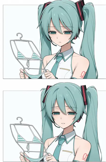 Reacting to bikini hanger - SDXL Illustrious