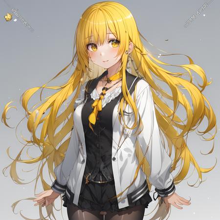 1girl, yellow hair, standing, <lora:ClearKing_XL_v1_AutoRunMech:0.75> , <lora:Simplenegative_XL_v1_AutoRunMech:1.5> , <lora:AnimeStyleXL_v1_AutoRunMech:1.2>