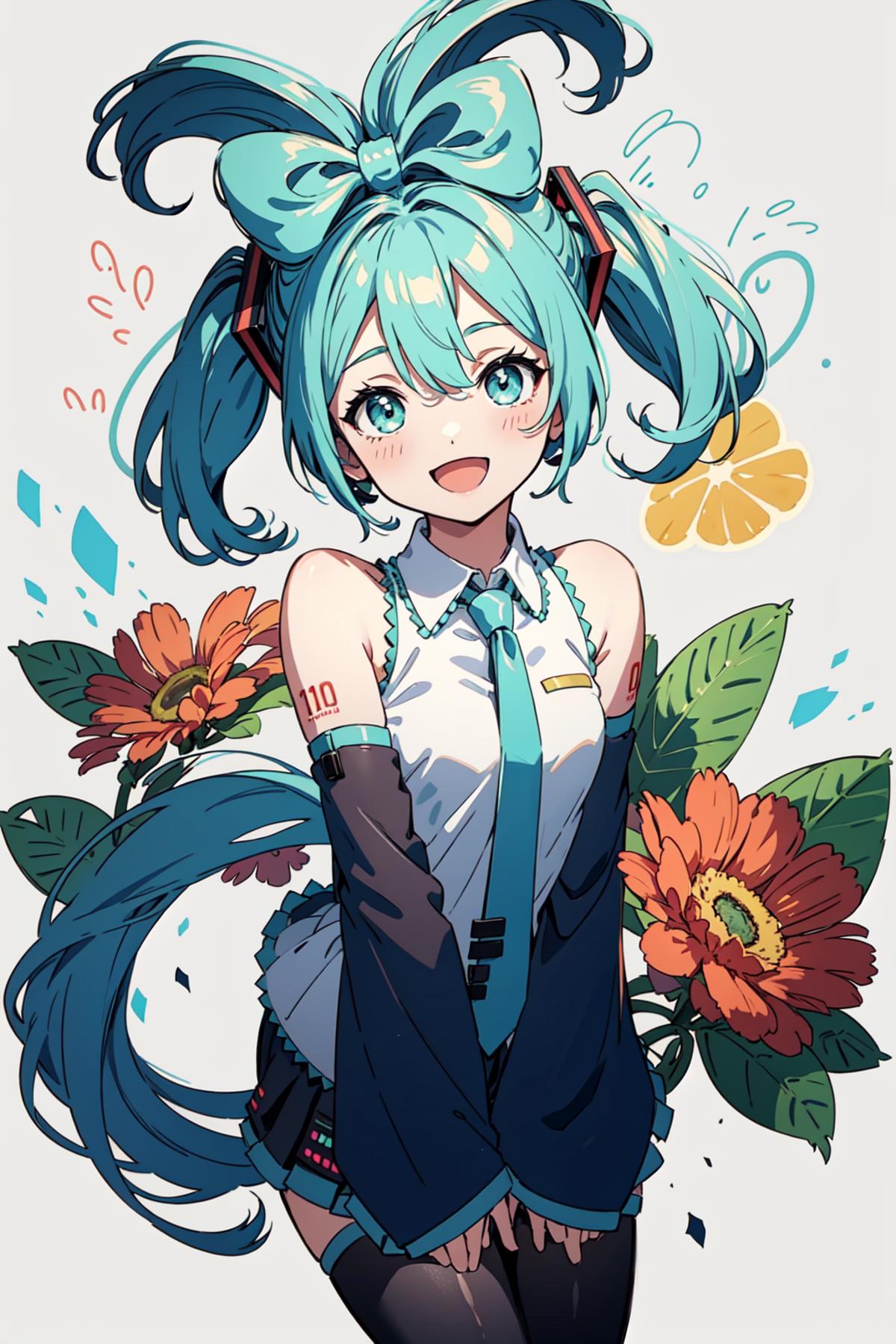 Hatsune Miku 初音ミク | 23 Outfits | Character Lora 9289 image by 53rdturtle
