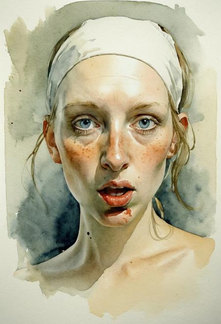 Facial expression style, (watercolor), (Gil Elvgren:0.8), ((clever pirate)) female (cute:1.4), (Andrew Wyeth:0.6)