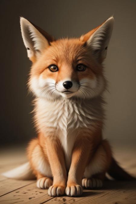 woodfigurez, photography of a cute fox, big eyes, intricate details, realism, <lora:ral-woodfigurez-sdxl:1>