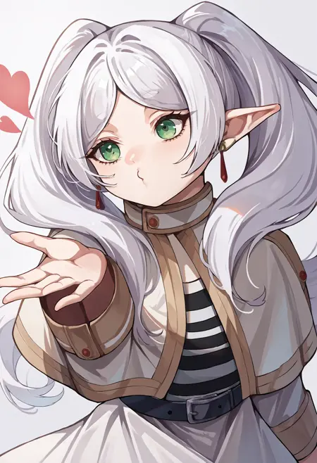 Frieren Blowing Kiss Meme | Concept LoRA XL