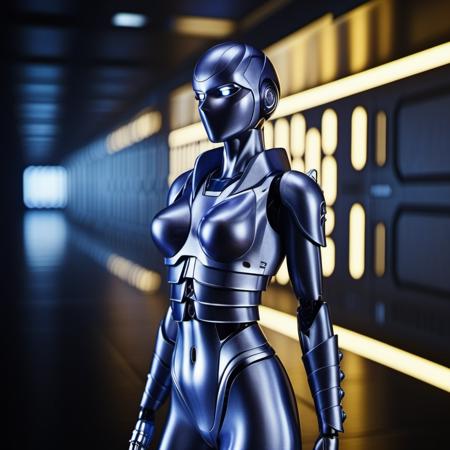 LadyArmaroid1024, a female robot,   in a spaceship, cyberpunk background , highly detailed, photography, ultra sharp, film, bokeh, professional, 64k  <lora:add-detail-xl:1.5> <lora:LadyArmaroid1024:0.8>