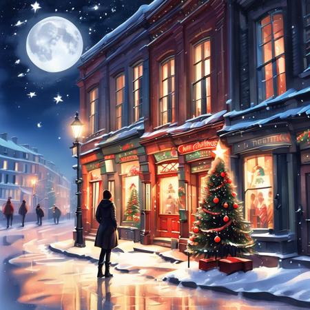 Christmas Eve - Night Shift Shopping SDXL