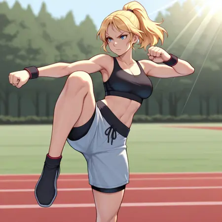 Crane Stance [ pose ] by Leaf