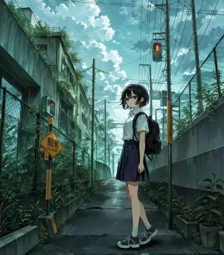 Chain-link Fence (illustrious)