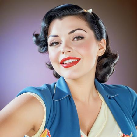 pro film photo, velvia, of conservative woman, pose, gargantuan bust, detailed face, (pinup)+++, small mouth, (small lips)+++, slightly showing teeth, skin pores, detailed lips, perfect eyes, cute nose, dimples, tight button shirt very tight stretched