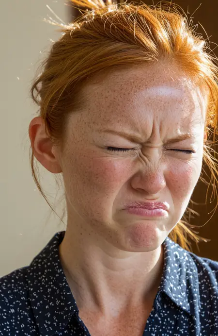 Displeased - Uncomfortable - Expression