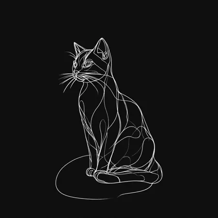 Elegant Minimalist Line Art