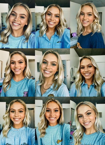 Jorjon, photograph of a woman standing in her bedroom, shirt, (detailed face), smiling, detailed iris, detailed eyes, full body,
film grain, natural skin texture, <lora:Jorjon LORA RHM 5E 25 576 Cosine:1>