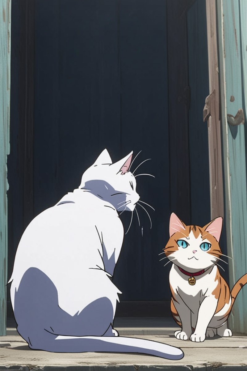anime screencap,cat